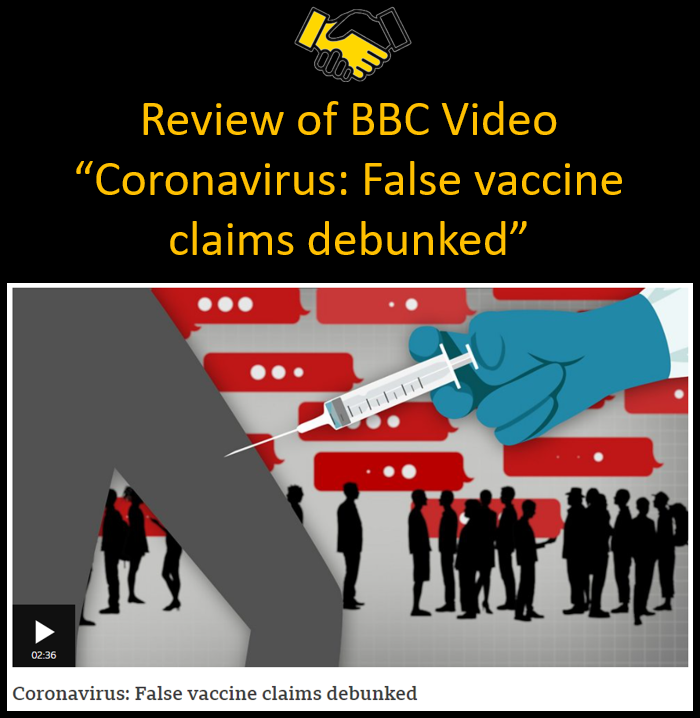 Review of BBC “False vaccine claims debunked” video